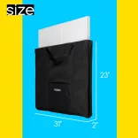 MEEDEN Studio Art Portfolio Case Water-proof with Double compartments, 78x58x5cm  (2"x23"x31"in)