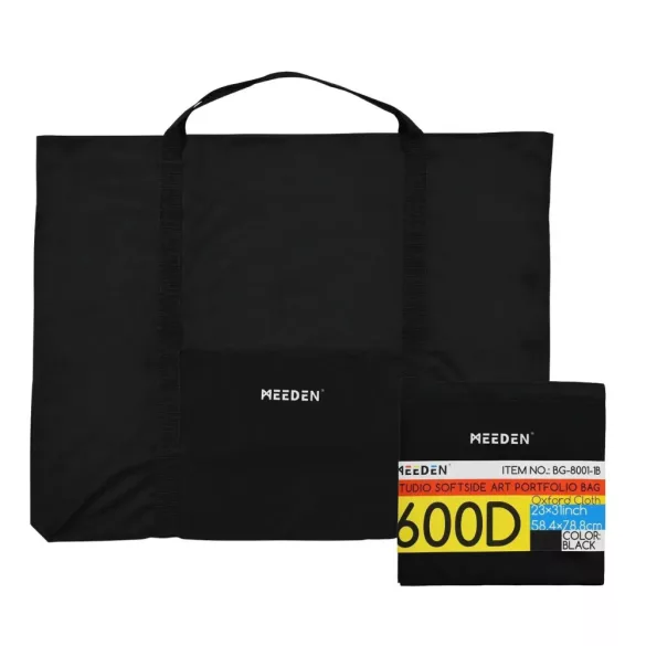 MEEDEN Studio Art Portfolio Case Water-proof with Double compartments, 91,5x61x5cm (2"x24"x36"in)