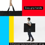 MEEDEN Studio Art Portfolio Case Water-proof with Double compartments, 91,5x61x5cm (2"x24"x36"in)