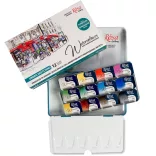 Akvarellfesték készlet, szilkés - Rósa Gallery Watercolours "Urban Sketching" Set in Tin box - 12x2,5ml