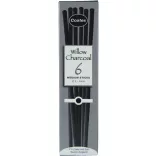 Rajzszén készlet - Coates Willow Charcoal Set of 6 Charcoal Stick, Black 5-6mm