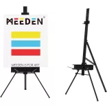 Hordozható festőállvány - MEEDEN Aluminum Portable Art Tripod Easel, Stand for Painting, Black 