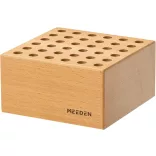 MEEDEN Beechwood Pencil and Brush Holder: 36 Holes Paint Brush Storage Organizer & Holder Rack