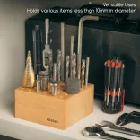 MEEDEN Beechwood Pencil and Brush Holder: 36 Holes Paint Brush Storage Organizer & Holder Rack
