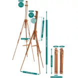 Festőállvány, Tábori, Összecsukható - Mabef M29 Tripod Field Easel Lightweight Oiled Beech Wood