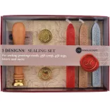 Manuscript 3 Design Sealing Wax Stamp Kit