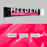 MEEDEN Heavy Body Acrylic Paint Set, 6 Fluorescent-Neon Colors (0.74 oz, 22 ml) in tube