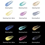 MEEDEN Heavy Body Acrylic Paint Set, 6 Gleaming-Iridescent Colors (0.74 oz, 22 ml) in tube