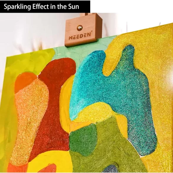 MEEDEN Heavy Body Acrylic Paint Set, 6 Gleaming-Iridescent Colors (0.74 oz, 22 ml) in tube