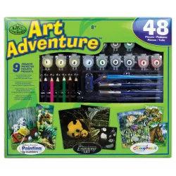   Szuper művész készlet - 40 részes ajándékkészlet nagyméretű dobozban - Vadállatos képek