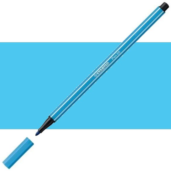 Filc 1mm - STABILO Pen 68 Fiber Tip 1mm - Neon Blue