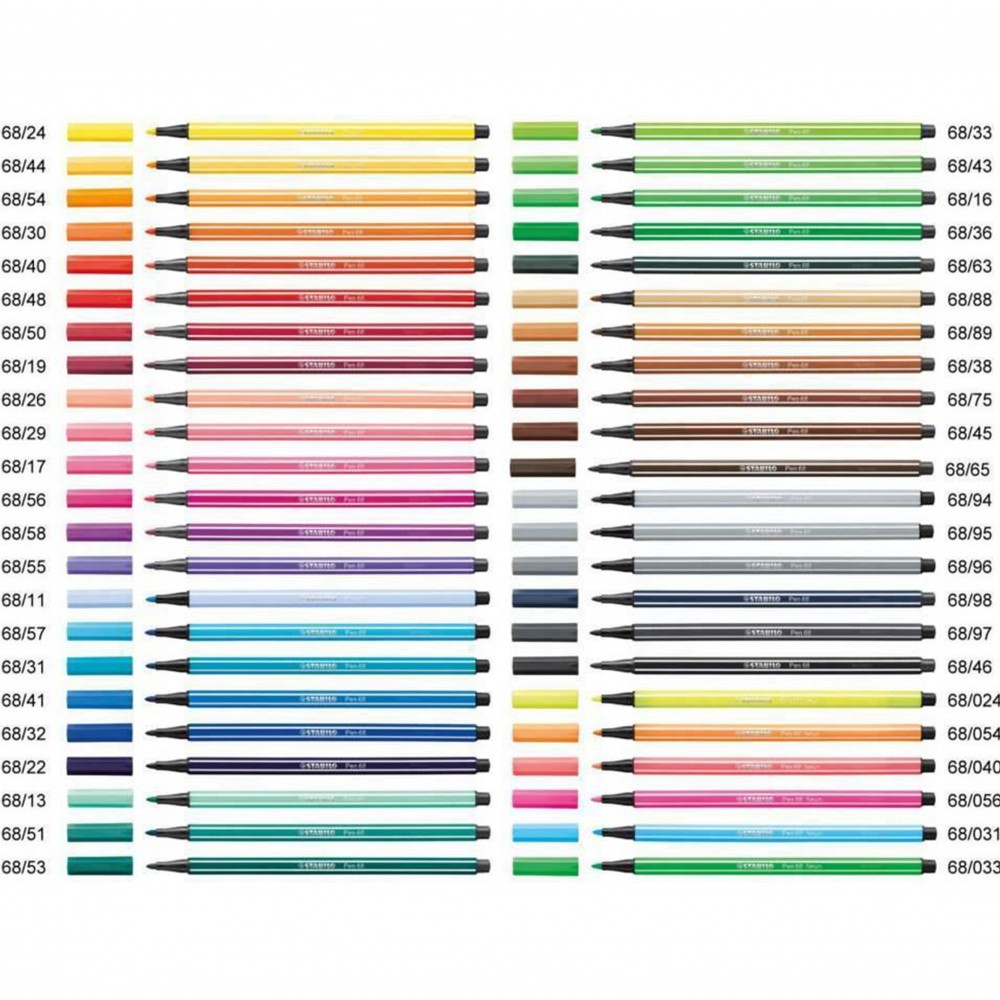 STABILO Creative Set ARTY Felt-tip pens 68/88, 36 pcs.