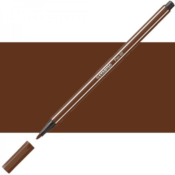 Filc 1mm - STABILO Pen 68 Fiber Tip 1mm - Brown 