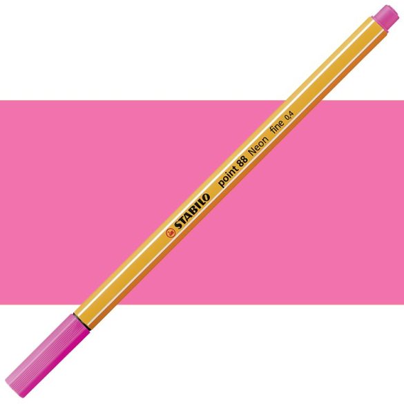 Tűfilc - STABILO Point 88 Fineliner, 0.4 mm - Neon Pink