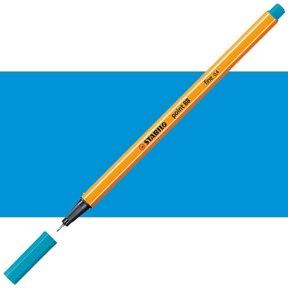 Tűfilc - STABILO Point 88 Fineliner, 0.4 mm - Light Blue