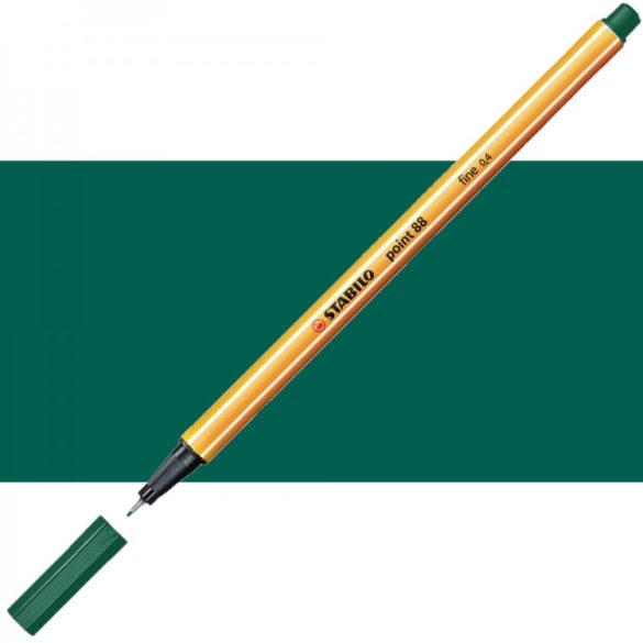 Tűfilc - STABILO Point 88 Fineliner, 0.4 mm - Pine Green 