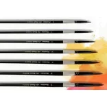 Ecsetkészlet - Mondrian 3000 sorozat - Kevert szőrű: Mókuszőr és Black Taklon szálak vegyesen - 7 db-os szett