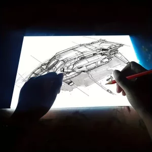 Copy, Light Tracing Board, Ultra-Thin Adjustable USB Power, with LED-light - A3
