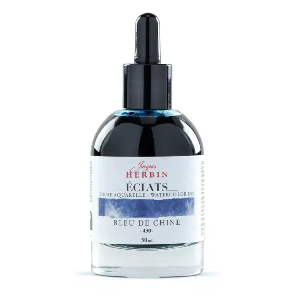 Jacques Herbin Éclats Fine Art Ink, 50ml - Chinese Blue