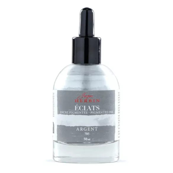 Jacques Herbin Éclats Fine Art Ink, 50ml - Silver
