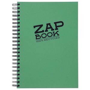 Sketch Book - Clairefontaine Recycled Zap Book, 360 Pages,  A4 (297 x 210mm), 80gr - Green