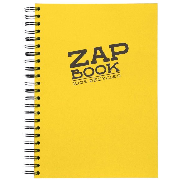 Sketch Book - Clairefontaine Recycled Zap Book, 360 Pages,  A4 (297 x 210mm), 80gr - Yellow