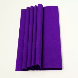 Krepp-papír 75% kreppelés 40 g/m2 LILA 0,5 x 2,50 cm