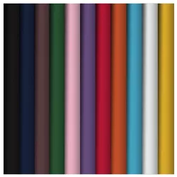   Clairefontaine anyagában színezett nátron, tekercsben 65 g/m2 15 színárnyalat - 0,7 x 3 m Ecokraft