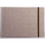 Clairefontaine Goldline rajztömb, natúr fehér rajzpapír, utazáshoz, vászon borító, gumipánt 180 g/m2 32 ív A4