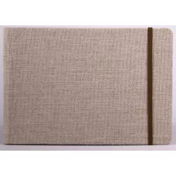   Clairefontaine Goldline rajztömb, natúr fehér rajzpapír, utazáshoz, vászon borító, gumipánt 180 g/m2 32 ív A4