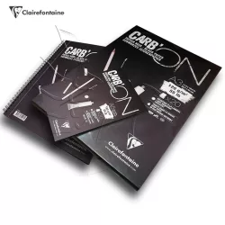   Rajz- és festőtömb - Clairefontaine Carb'ON Black Paper 120g, 20 lap