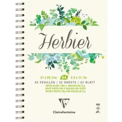 Itatóskönyv, írható, rajzolható, festhető - Növények nyomtatásához, Herbárium - 180 gr/m2 - A4