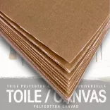 Festővászon tömb - Clairefontaine Toile Canvas Polycotton Canvas - alapozott, natúr, 210gr - A2