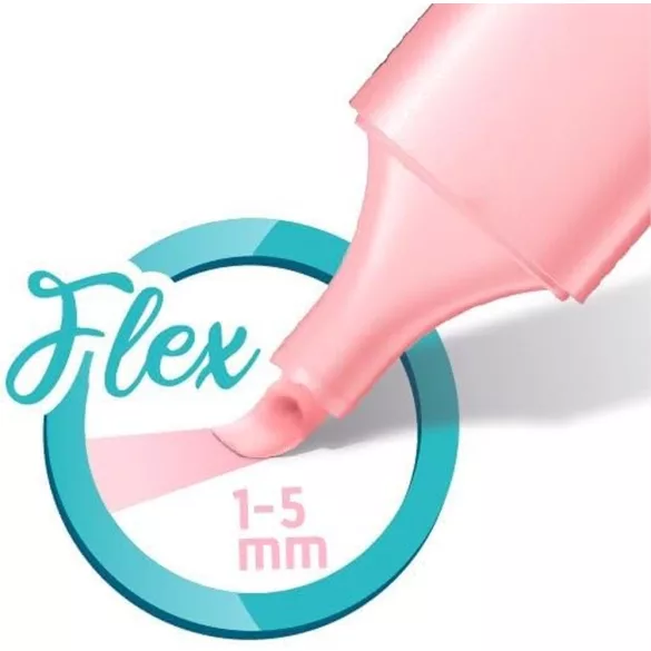 Maped - Writing Set Lettering - 22 Pieces - Includes Fineliner + Pastel Flex Highlighter Pen