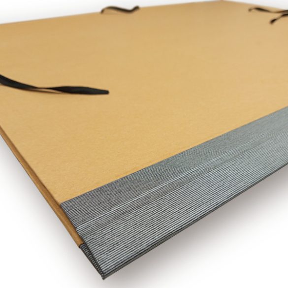 Szalagos mappa - rajztartó, rajztáblatartó - A2 natúr