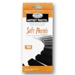   Porpasztell készlet, 12db-os - Royal & Langnickel Artist Pastel Soft Pastels - Grey Tones 12 pcs