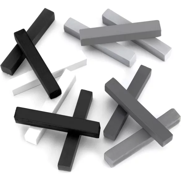 Porpasztell készlet, 12db-os - Royal & Langnickel Artist Pastel Soft Pastels - Grey Tones 12 pcs
