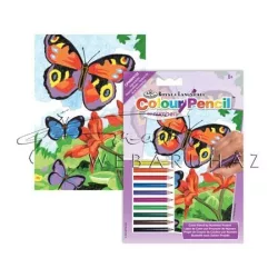 Számozott színező készlet, mini - Pillangók