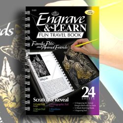   Képkarcoló könyv - Royal&Langnickel Engrave & Learn Fun Travel Book - Family Pets and Animal Friends