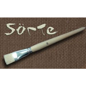 Brush - BRISTLE Art Brush for oil, acrylic and hobby paints with short handle (6)