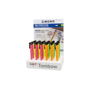 Tombow Mono Zero radír display - 24 db-os neon színek