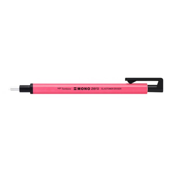 Tombow Mono Zero precíziós radír kör alakú töltettel - neon pink radírceruza