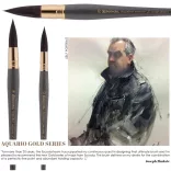 Escoda Aquario Gold Series "Joseph Zbukvic" Squirrel Art Brush (10)
