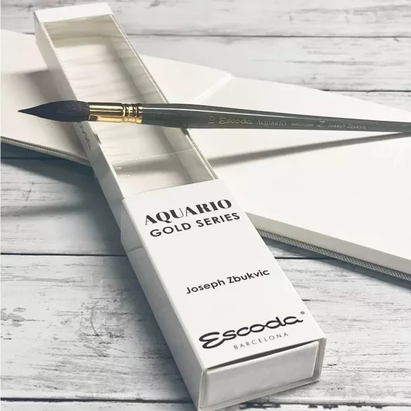 Escoda Aquario Gold Series "Joseph Zbukvic" Squirrel Art Brush - 20