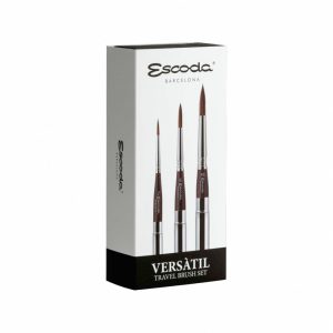 Ecset - Escoda 1252 Versatil 3 Set - szintetikus ecset szett, utazó készlet, összecsukható