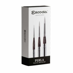 Brush Set - Escoda Perla Set, Synthetic Travel Brush Set For Watercolour - 1253