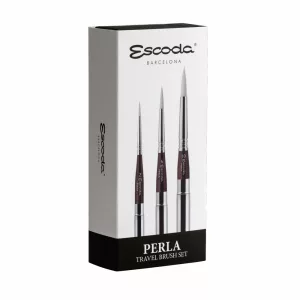 Ecsetkészlet - Escoda Perla Set, Synthetic Travel Brush Set For Watercolour - 1253