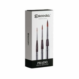 Ecset - Escoda 1254 Prado 3 Set - szintetikus ecset szett, utazó készlet, összecsukható