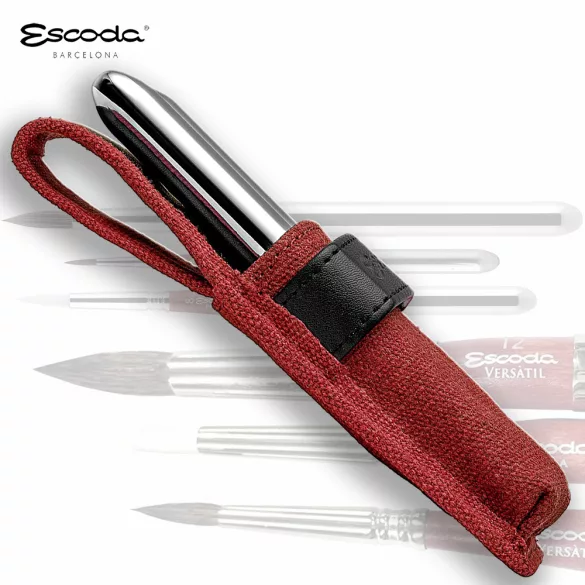 Brush Set - Escoda Red Set, Synthetic Travel Brush Set For Watercolour - 1270