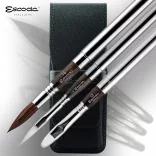 Brush Set - Escoda Black Set, Synthetic Travel Brush Set For Watercolour - 1272